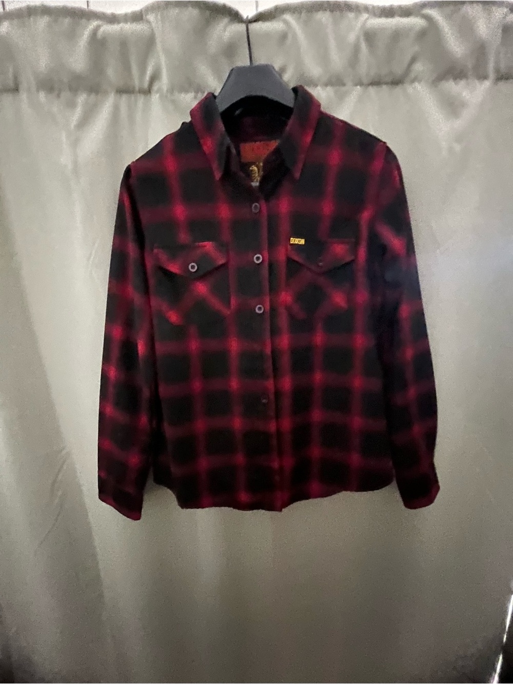 DIXXON Red and Black Plaid Jacket